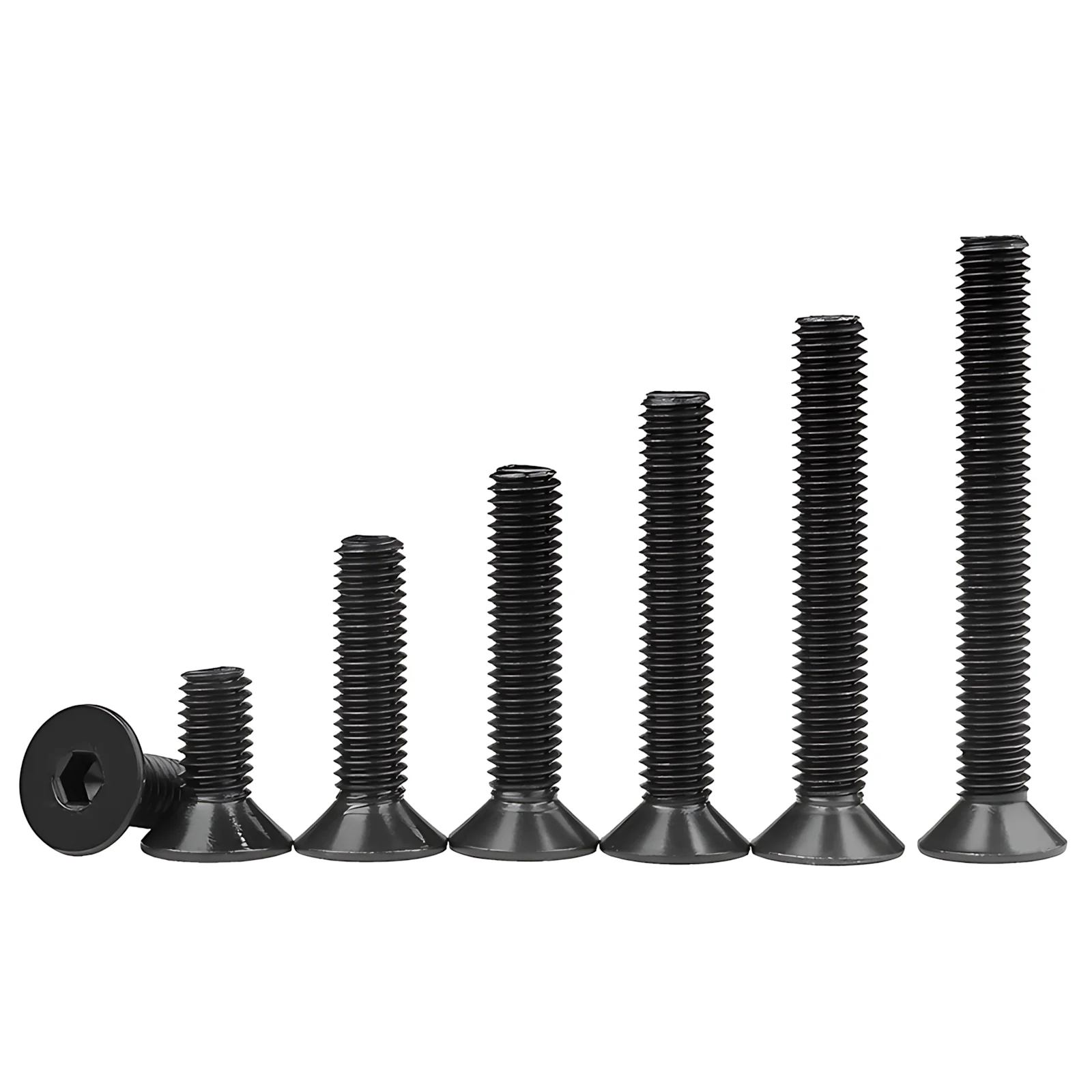 Bike Stem Countersunk Screw M6 x 25 30 35 40mm Titanium Alloy Flat Head Headset Cap Bolt Bike Headset Stem Top Cap Fixing Bolts
