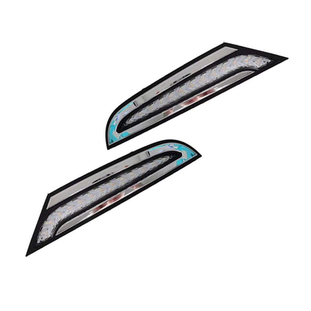 بدوره أضواء الإشارة مصباح الضباب لإضاءة السيارة ABS المضادة للتآكل النهار تشغيل ضوء الجبهة غير تشوه #5