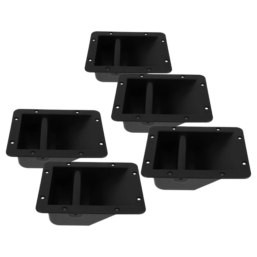 

5pcs Speaker Handle Durable Sturdy Easy Install Black Vintage Speaker Side Carry Grip Amplifiers Replacement Hardware
