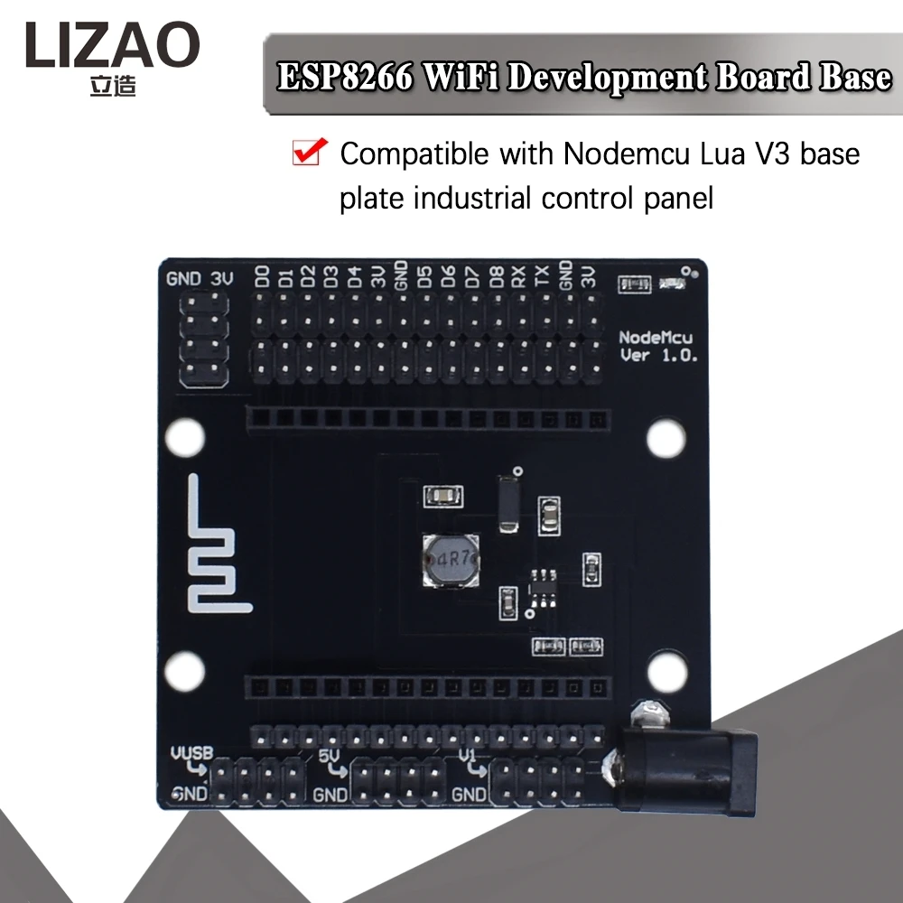ESP8266 NodeMCU V3 Development Board Base, Compatible Lua V3 Breadboard for DIY Testing & Industrial Control