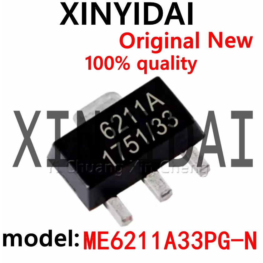 

10PCS ME6211A33P 3.3V silk screen 6211A patch SOT-89 brand new original