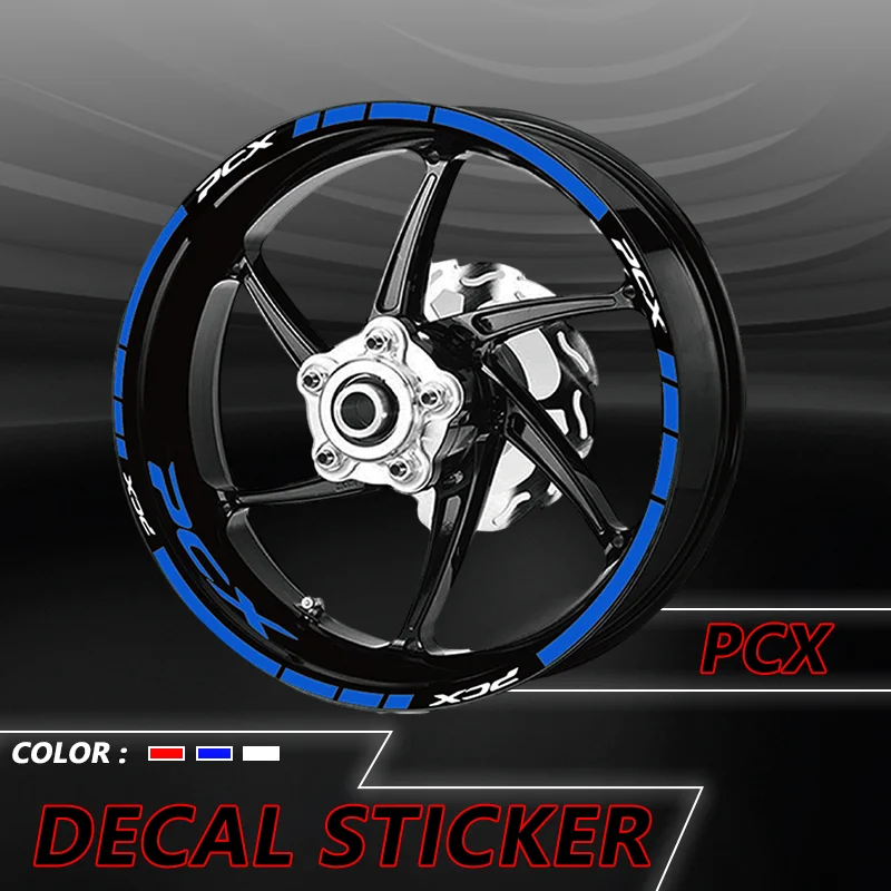 

pcx Wheel Stickers For PCX 160 PCX 155 PCX125 Motorcycle inner Covering Border Film Reflective Waterproof Decals Sticker