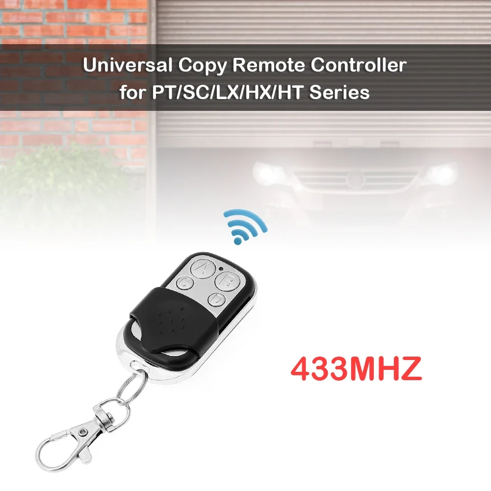 1-50PCS Universal 4 Buttons Garage Door Opener Remote Control 433MHZ Clone Fixed Learning Rolling Code Duplicator Garage