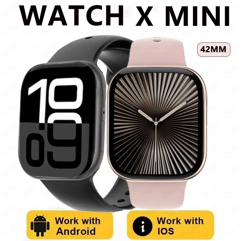 

Для IOS DT Watch X Mini Smart Watch 1,85 дюйма AMOLED NFC 4 ГБ 3D Surround Vision Воспроизведение видео Bluetooth Вызов Женские умные часы