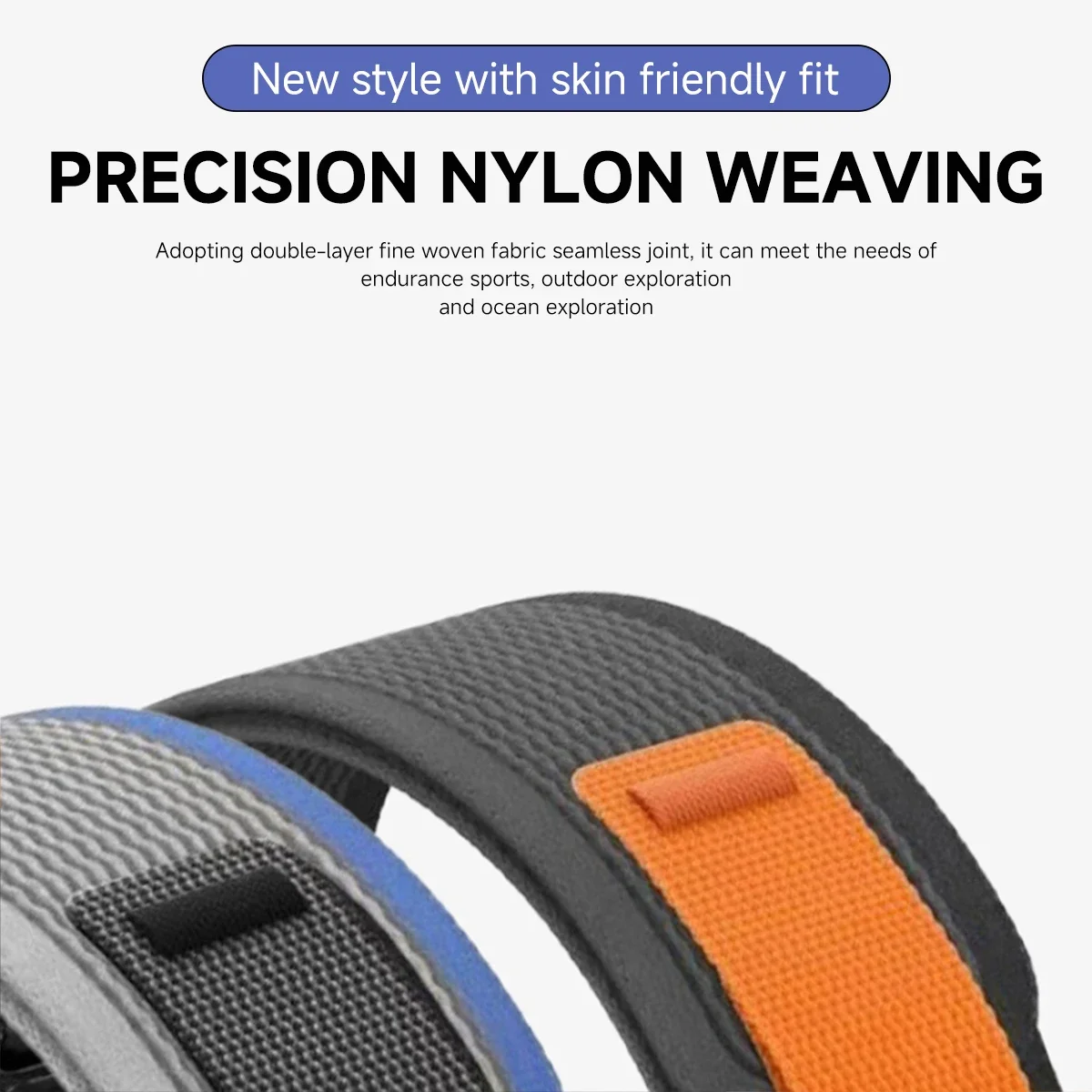 Nylon Loop Strap for For  Mi Band 9 Pro Adjustable Elastic Bracelet Watchband for iWatch Mi Band 8 Pro Band Accessories image 3