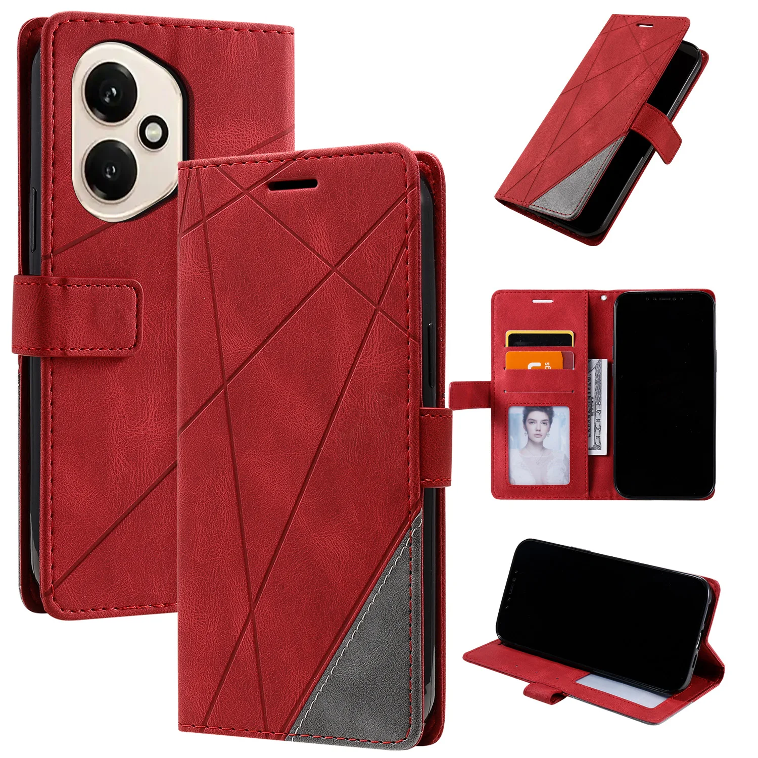 Luxury Leather Flip Protect Case For Xiaomi Poco X3 X5 X6 X7 X4 Pro F3 F4 F5 M3 M4 M5S M6 M7 M8 Pro Magnetic Wallet Phone Cover