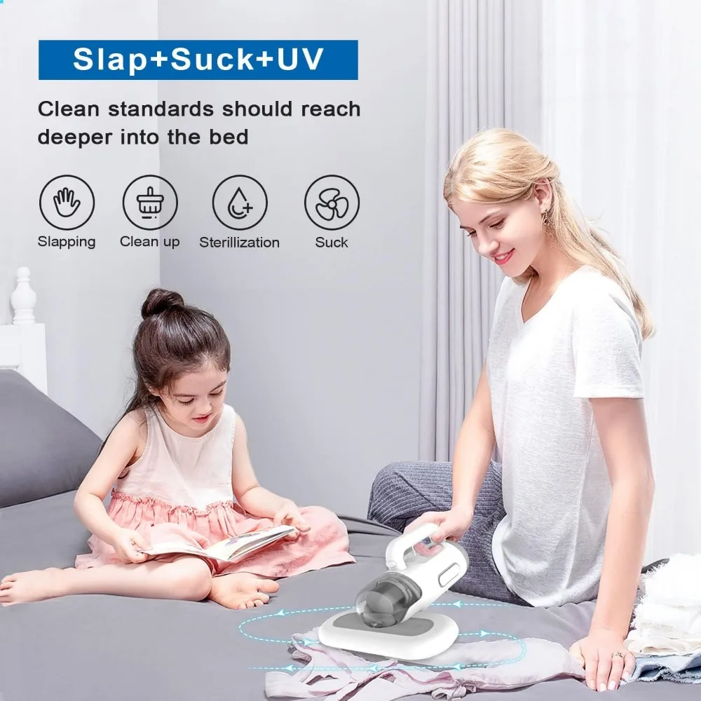 HAOYUNMA Vacuum  Mattress Vacuum Cleaner Powerful Suction, Handheld Couch Cleaner Machine Deep