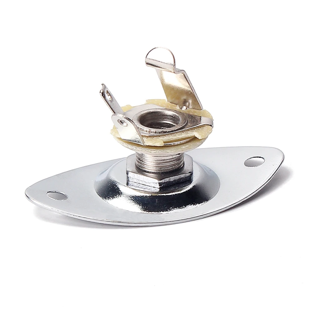 

1 1 4 Inch Guitar Pickup Jack Socket Plug Mounting Screws Electric Guitar Bass Output Input Accessory Pick Up Jacks