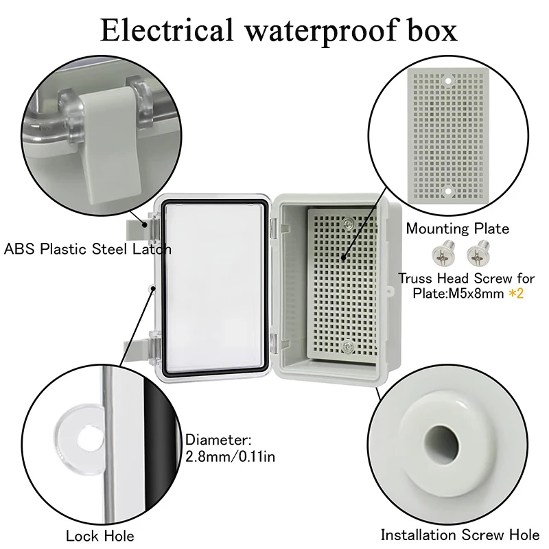 Outdoor waterproof plastic distribution box