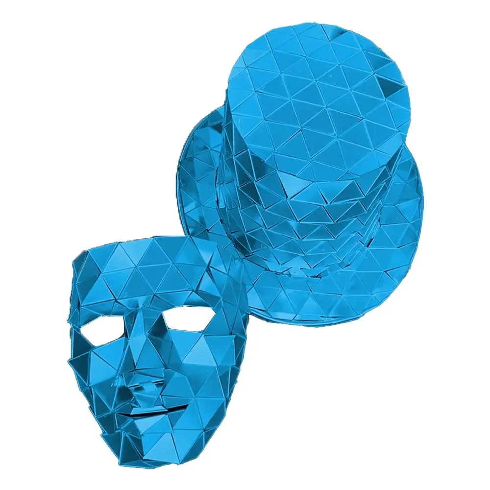 

Светодиодная маска-шлем 2026 с полноцветной подсветкой для диджеев, рейвов, костюмированных вечеринок, Хэллоуина, ночных клубов