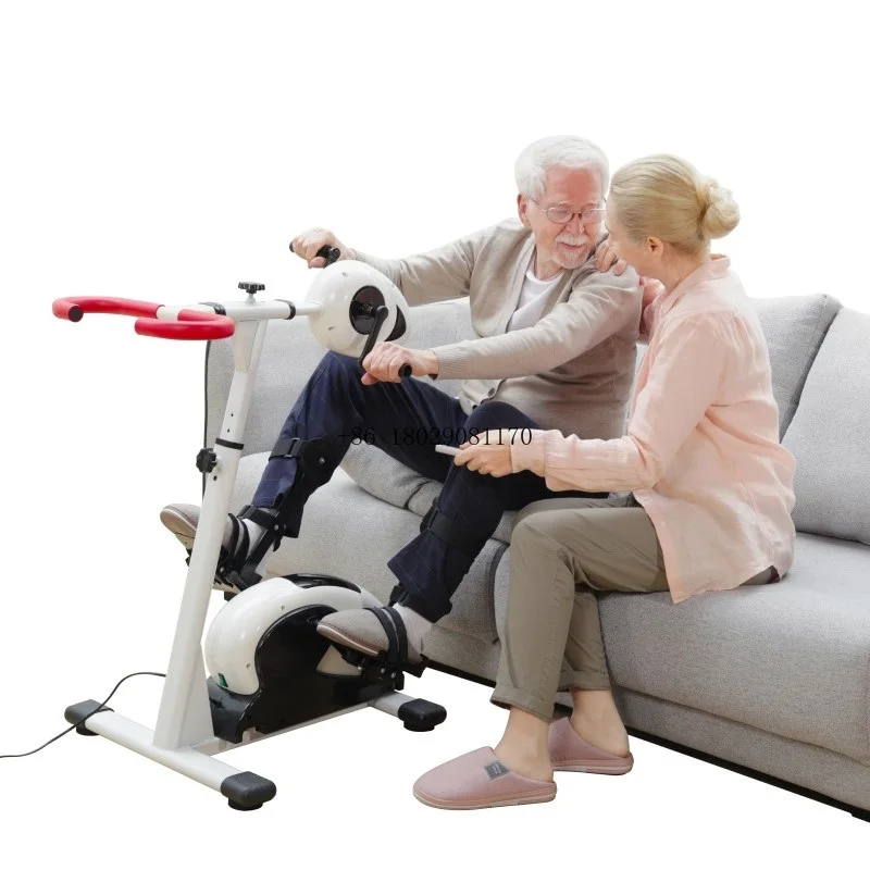 Mini Pedal Exercise Bike for Elderly Disabled People Under Desk Quiet Rehabilitation Magnetic Home Foot Hand Arm Physiotherapy