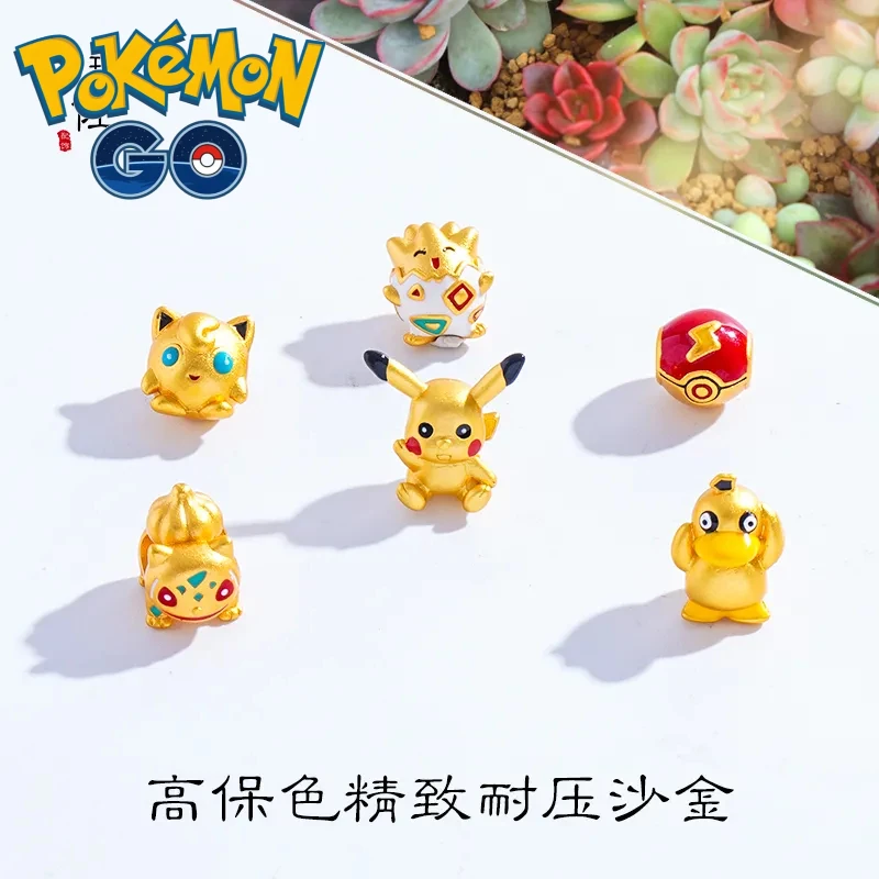 popular-anime-pokemon-dos-desenhos-animados-bonito-pikachu-contas-esmalte-areia-ouro-artesanal-diy-pulseira-joias-colar-acessorio-material