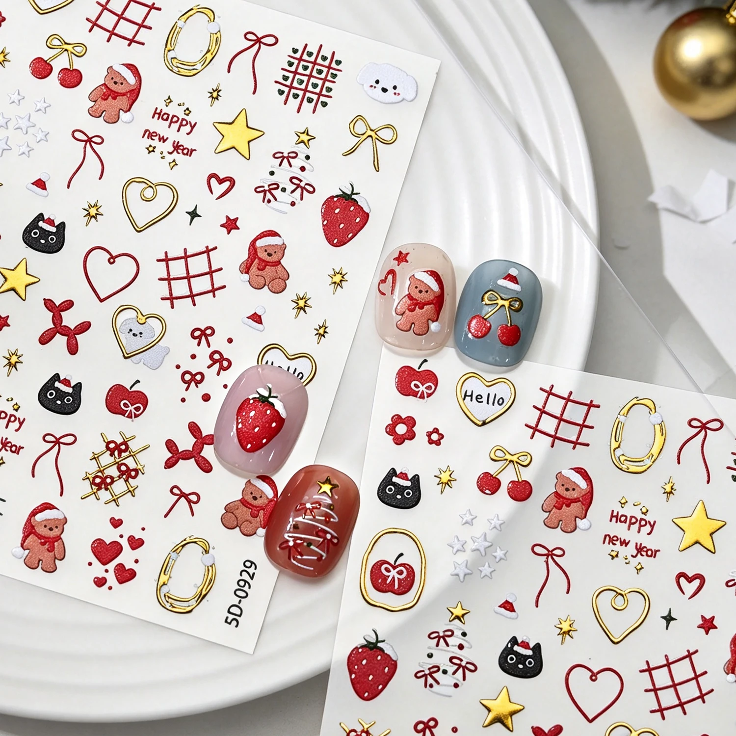 5D Kerst- en Nieuwjaarsnagelst - Nail Art Xmas recensie en prijs