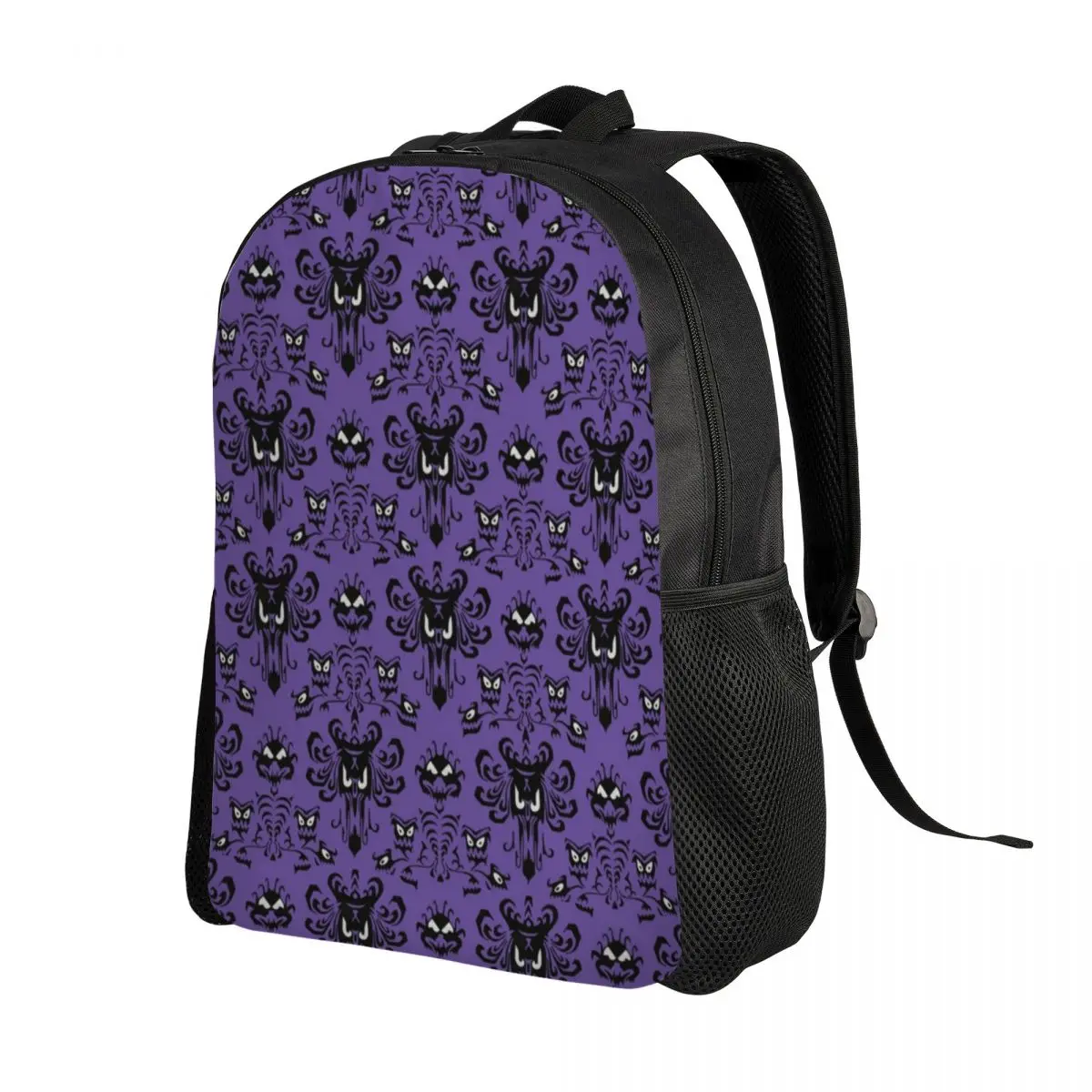 Personalized Haunted Mansion Halloween Backpacks Men Women Fashion Bookbag for College School Grimace Ghost Bags