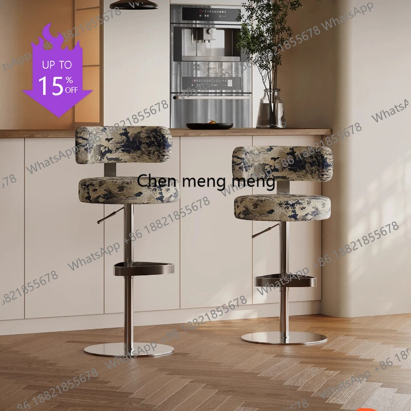 

ss03A Counter Luxury Bar Stools Reception Desks Height Modern Minimalist Bar Chairs Ergonomic Vanity Banqueta Garden Furniture S