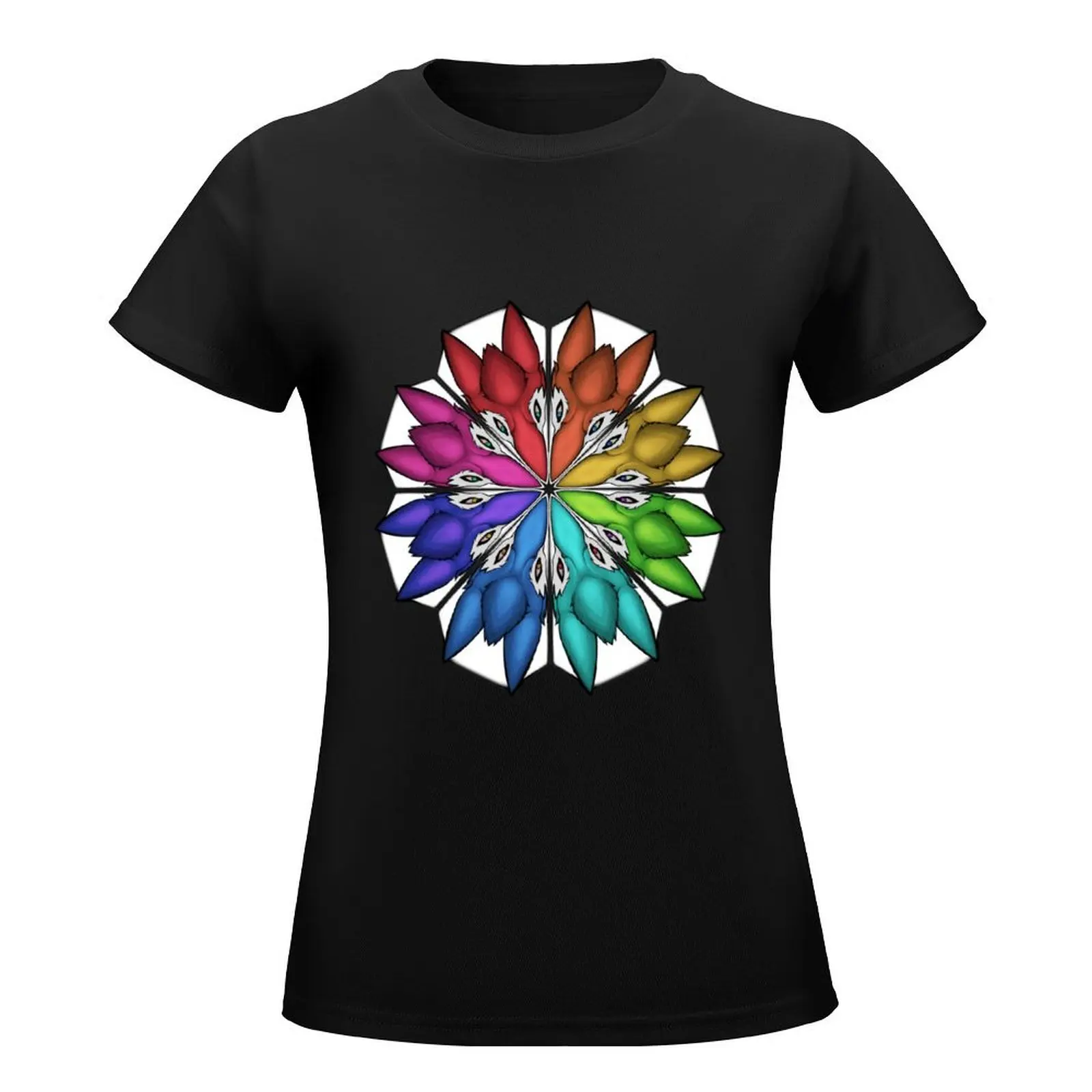 Sergal Color Wheel T-Shirt shirts graphic tees female t shirts for Women graphic