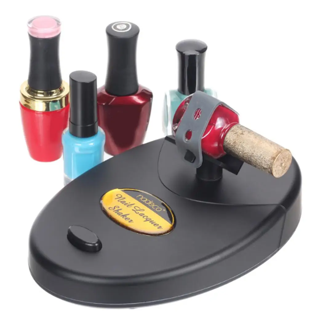 

Nail Lacquer Shaker Adjustable Gel Polish Varnish Bottle Shaking Machine EU Black