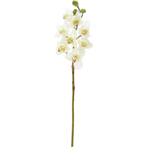 Dekorsende Artificial Cymbdium Orchid Branch White Real Touch