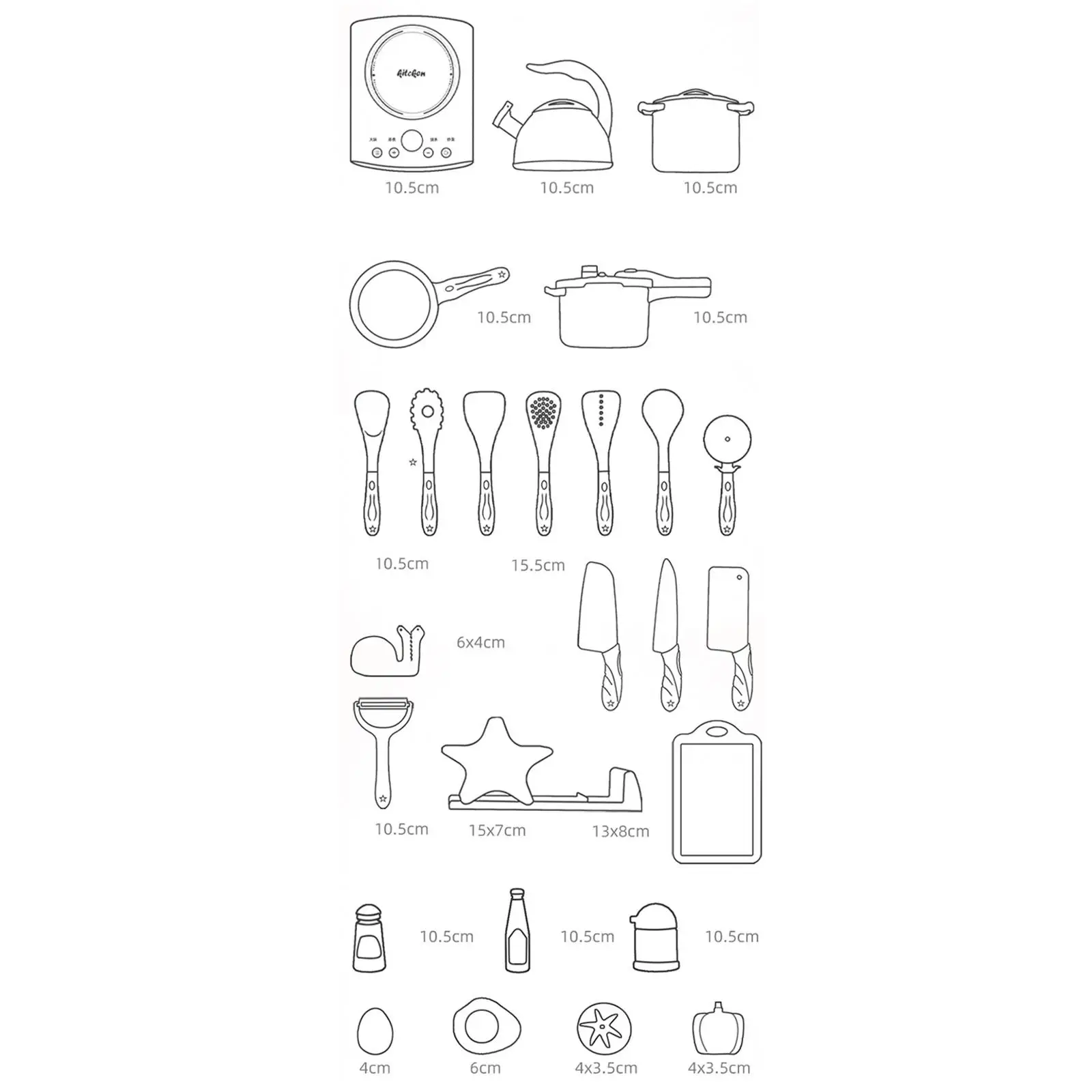 

Simulation Holder Educational Toys Kitchen Toys Kitchen Accessories Play Set Role Play for Children