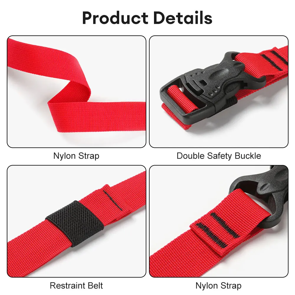 Cargo Tie Luggage Lash Belt Strap Buckle Camping Nylon Travel Kits Buckle Tie-Down Belt Cargo Straps Outdoor Camping Accessories