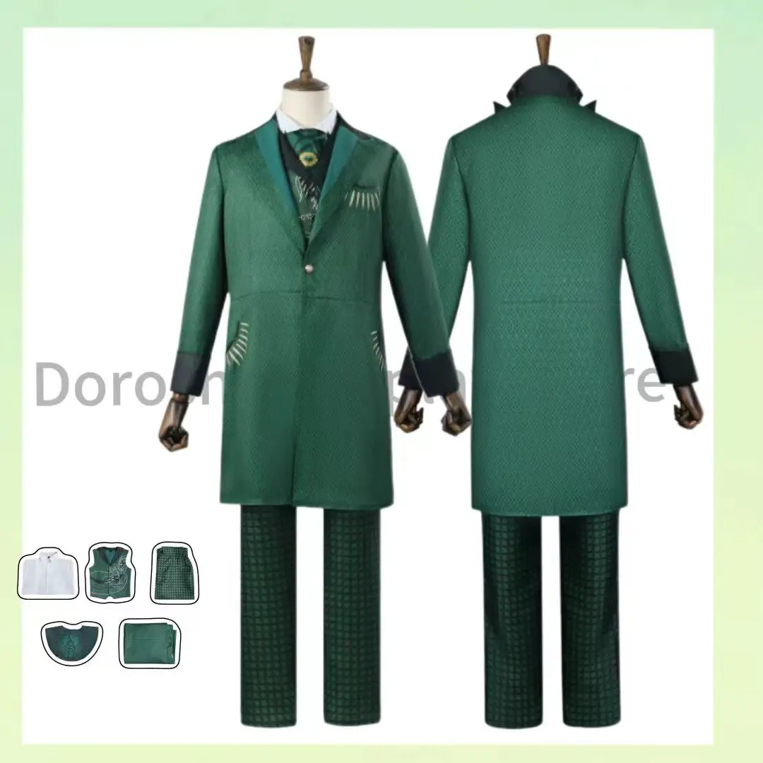 

Cosplay Costumes for The Green Wizard From Movie The Wonderful Wizard of Oz Includes Uniforms for Party Outfits for Cosplay