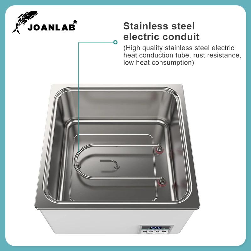 JOANLAB bak air pemanas termostatik, perangkat Lab tampilan Digital, peralatan Lab temperatur konstan 2 lubang