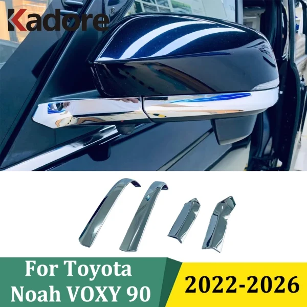 

Для Toyota Noah VOXY 90 2022 2023 2024 2025 2026 хромированная накладка на боковую дверь, зеркало заднего вида, полоски, наклейка, автомобильные аксессуары