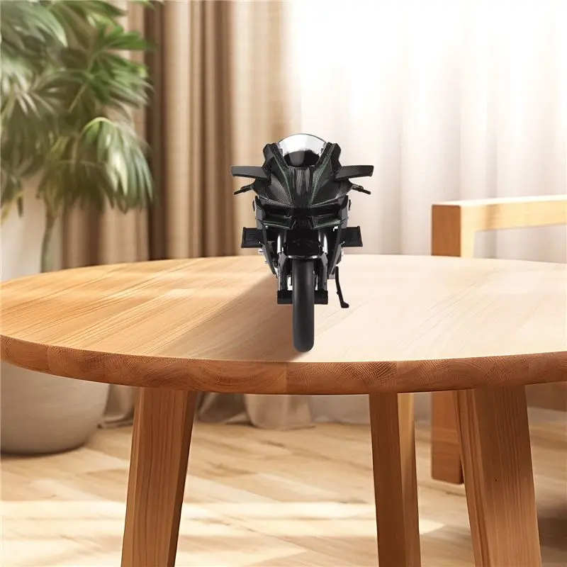 MACH-1:12 H2 R Motorcycle Diecast Alloy Model Black Ninja H2R Motorbike Detachable Collection