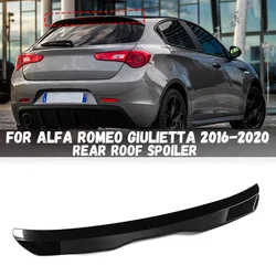 Rear Roof Spoiler Lip Wings Spoiler For Alfa Romeo Giulietta 2016 2017 2018 2019 2020 Black / Carbon Look Car Rear Roof Spoiler
