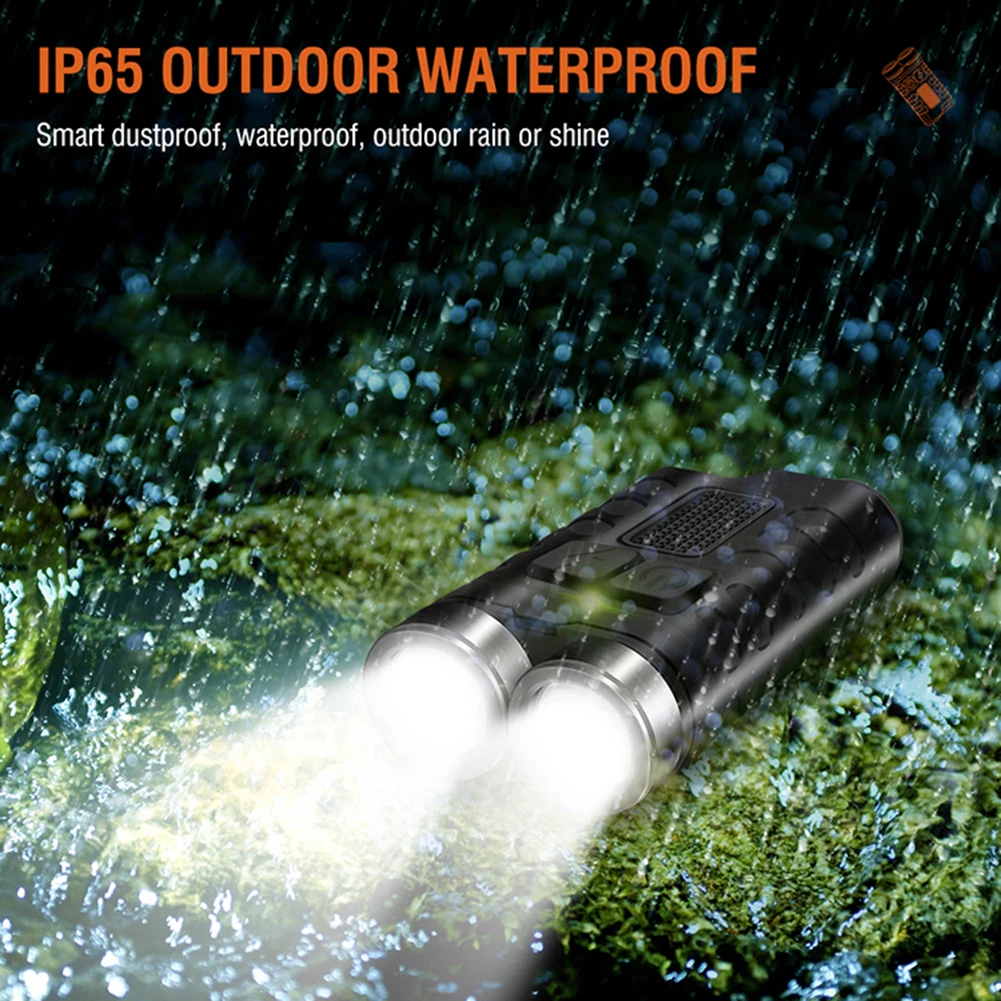 900LM XPG سلسلة مفاتيح LED مصباح يدوي نوع C USB سلسلة مفاتيح قابلة لإعادة الشحن أضواء سطوع عالية خفيفة الوزن 500mAh للصيد في الهواء الطلق