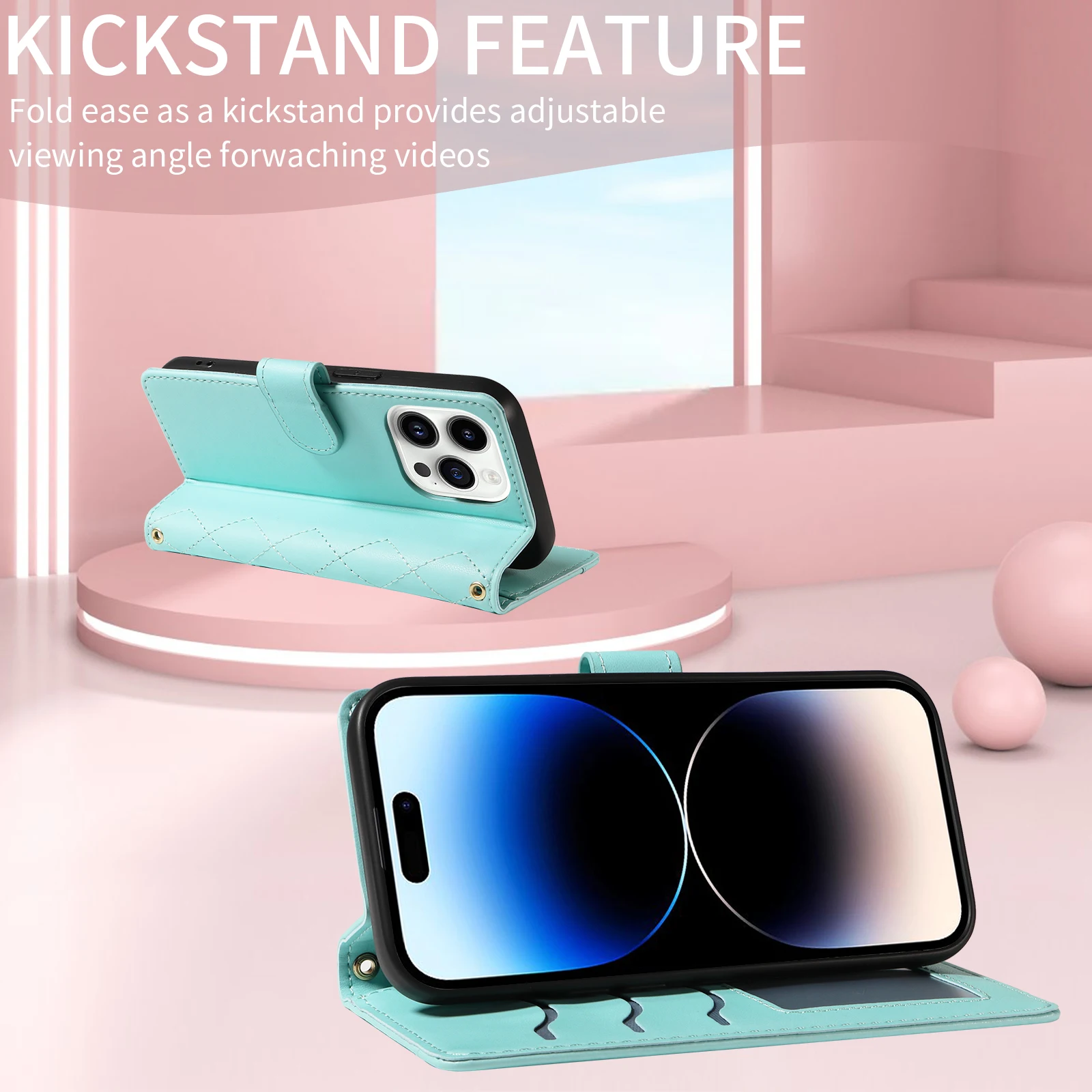 Etui Portfel na Samsung Galaxy A73 A71 A70 A57 A56 A55 A54 A53 A52 A51 A50 A40 A37 A36 A35 A34 A33 A32 A30 A26 A25 A24 A23 A21S — zdjęcie produktu 5