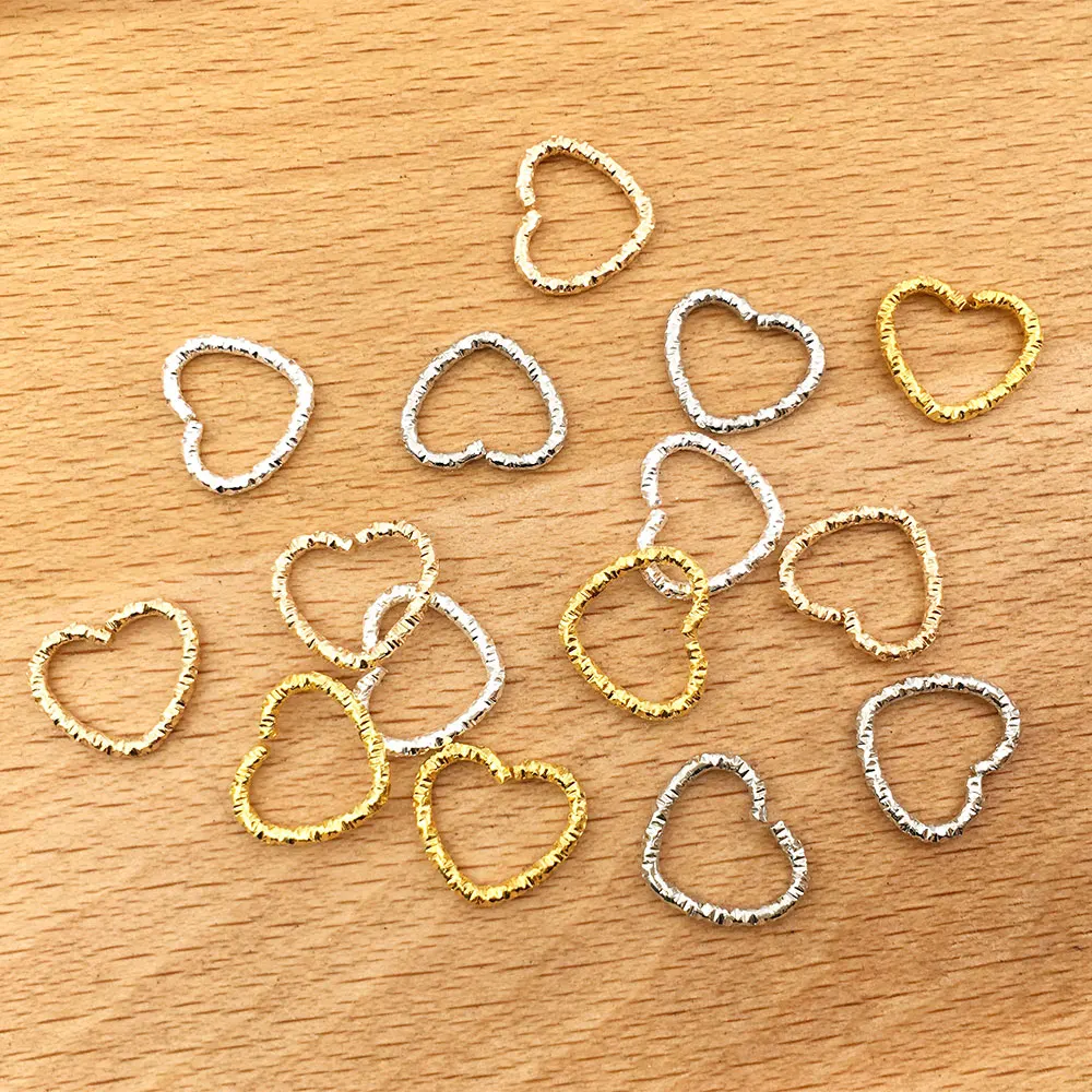 30pcs/lot Zinc Alloy Enamel Gold Plated 12mm Heart Shape Charms Pendant for DIY Necklace Bracelets Earrings Jewelry Making