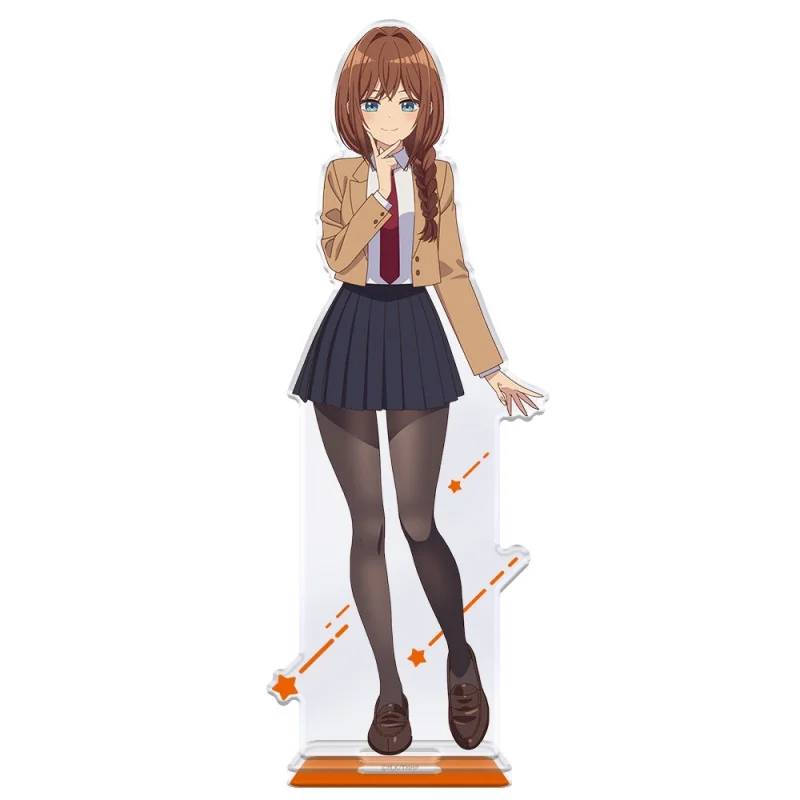 Tune In To The Midnight Heart Anime Rikka Nene Iko Shinobu Acrylic Stand Model Figure Cosplay Plate Keychain Desk Decor Plate