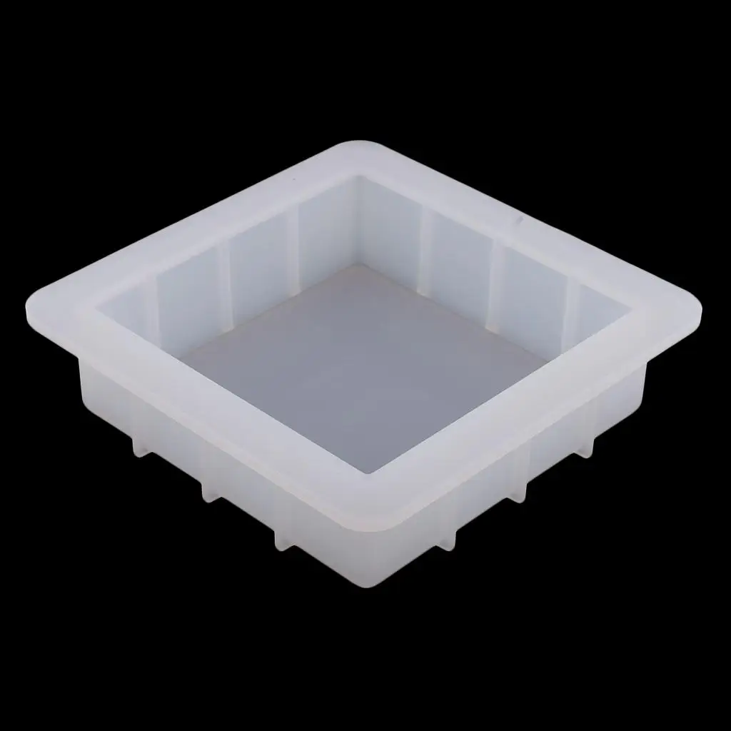 Square Silicone Soap Molds DIY Handmade Loaf Mould 1100ml for DIY Soap Making Mooncake Chocolate Baking Mold Candle Making Mold