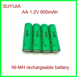 Batteria AA 1.2V NiMH batteria ricaricabile 600mAh adatta per sveglia MP3/MP4 torcia giocattoli rasoio elettrico telecomando