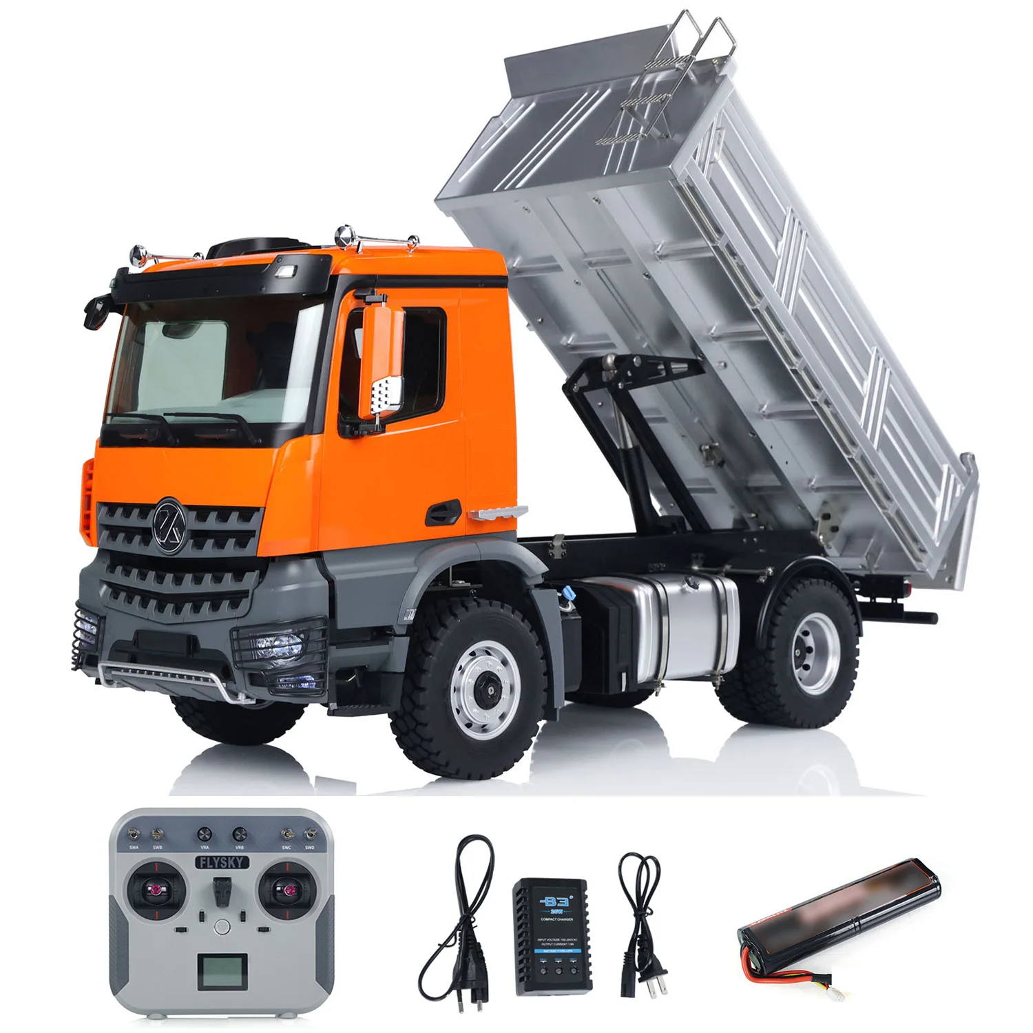 

US Stock 5701 Kabolite 1/14 RC Dump Truck 4x4 Remote Control Dumper Car Sound Light Toy Model Gifts