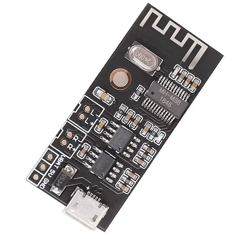 ABZZ-5X Bluetooth Amplifier Board, 5W +5W Output Power, DC 3.7V-4.2V/5V Mini Bluetooth Speaker Board