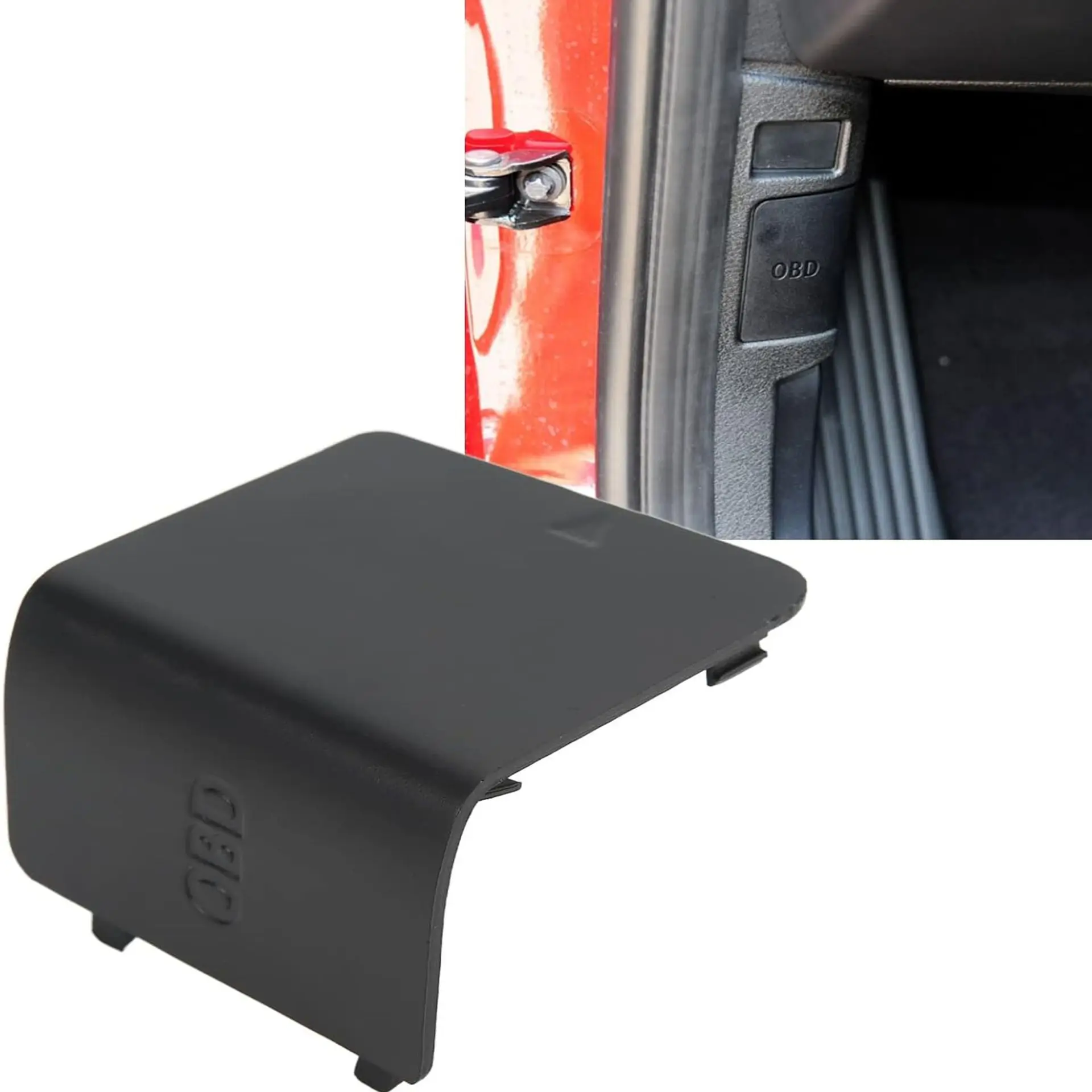 1PC OBD For BMW 1 Series E81 E82 E84 E87 E88 Diagnostic  Plug Cover Kick Panel Trim Cap Kick Plate Cover Interior Door Panels