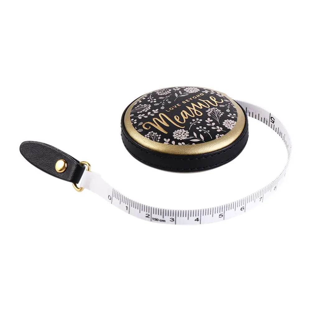 1.5m Portable Retractable Vintage Style Mini Tape Nostalgia Measure Ruler Retro Sewing Centimeter Inch Roll Tape