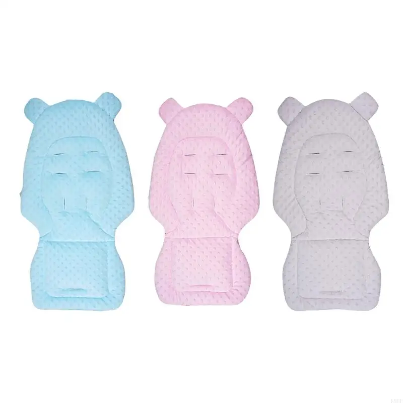 

K8GF Dotted Backing Pad Soft Cotton Strollers Insert for Newborns Prams