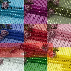 6mm Sequin Fabrics By Yards Reflective Fabric Gold Red Black Single Side Princess Dress For Per Meter Wedding Dress