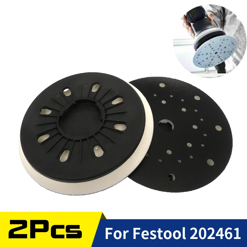 1/2Pcs 6 Inch 150mm Hard Replacement Sanding Pad Hook and Loop Backing Plate Compatible Festool 202461 RO 150 Sander Grinder