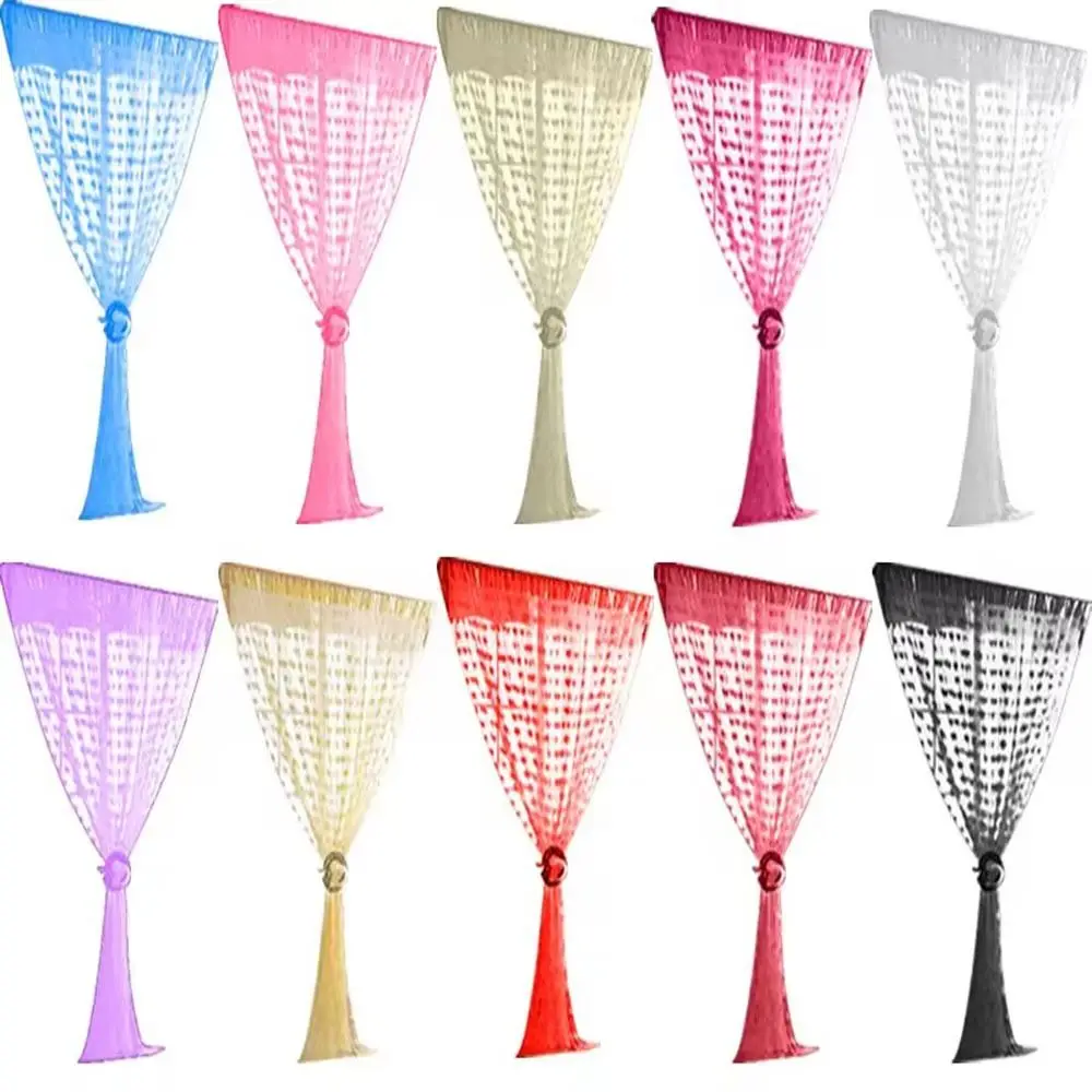Fashion 100x200cm Line Curtain Colorful Heart-shape String Curtain Tassel Cord Curtain Living Room Decoration