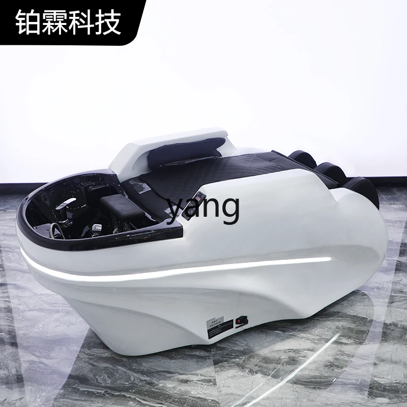 CX Automatic Intelligent Massage Barber Shop Shampoo Chair Electric Lying Half Fiberglass Hair Flushing