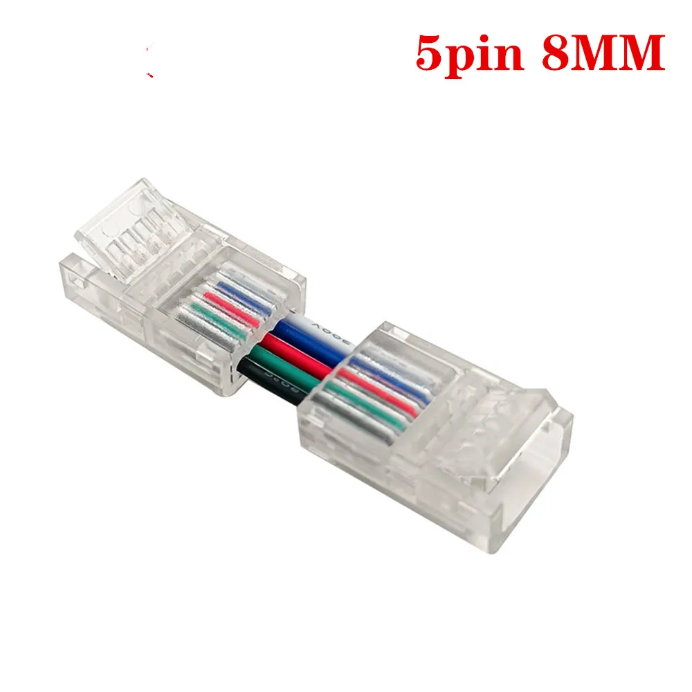 Monochromatyczny listwa oświetleniowa Ws2811 5050 RGB z 2-pinowym, 3-pinowym, 4-pinowym kryształowa klamra kątem prostym złącze LED do konwersji I/L