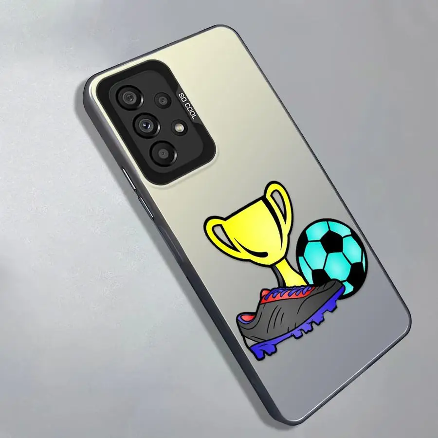 Sport Soccer Trophy Graffiti Art Case for Samsung Galaxy A72 A54 A14 A56 A13 A16 A34 A17 A52 A23 A71 A32 A36 A25 A73 A12 Phone