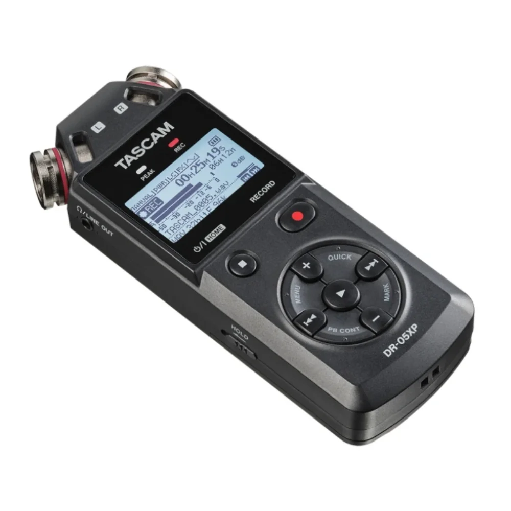 Grabador portátil TASCAM DR-05XP con flotador de 32 bits: audio USB-C de 2 canales para música, reuniones y dictadura