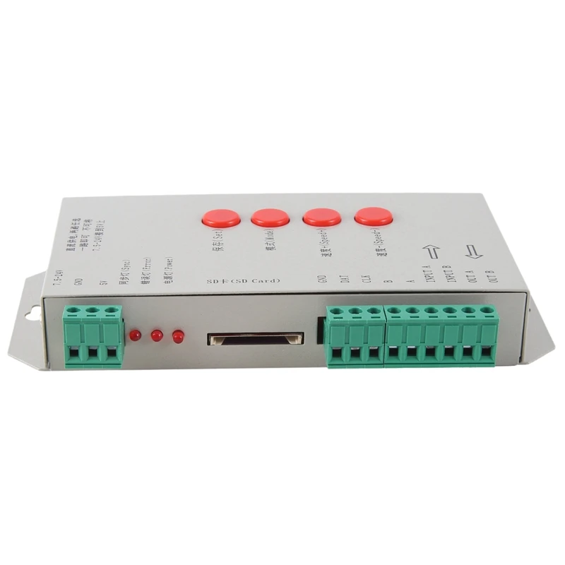 ●RGB LED Controller T1000S SD Card 2048Pixels Controller for WS2801 WS2811 WS2812B SK6812 LPD6803 LED Strip Light