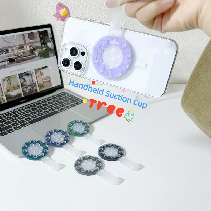 

Магнитное прозрачное силиконовое крепление на присоске для телефона, видео для Magsafe iPhone, зеркальный держатель для телефона без рук, ручной ремешок