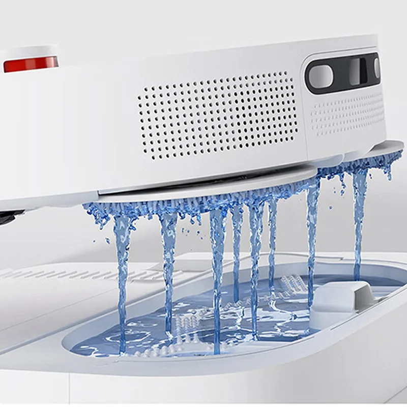 XIAOMI MIJIA Smart OMNI Robot 2 مكانس كهربائية مجموعة ممسحة التنظيف الذاتي وثيقة فارغة الغبار 75 يومًا من جمع القمامة المستمرة